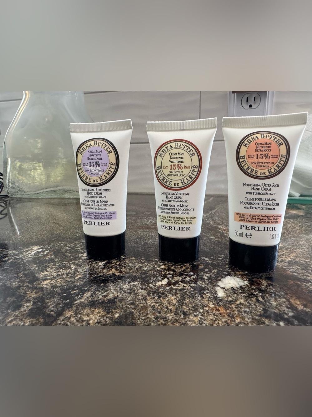 Perlier Shea Butter 15% Nourishing Velveting Hand Cream - Lot